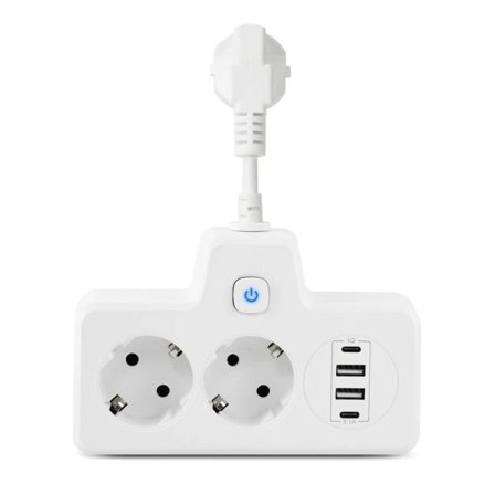 EU Plug Pistorasia Virta Seinä Pistoke Laajennus Plug PD QC3.0 Pika lataus Multitap USB laturi