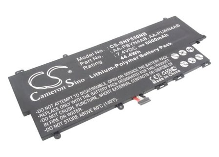 Batteri til bærbar PC for Samsung NP-530, NP-530U3B-A01, NP-530U3B-A02 og andre.