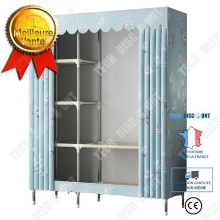 TD Garderob Hem Sovrum Enkel Tyg Garderob Stålrör Fet Modern Enkel Uthyrning Sovrum Sovsal Förvaringsskåp