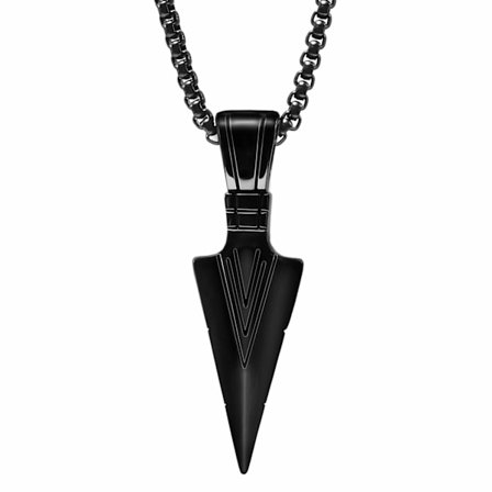 Rustfrit Hypoallergen Halskæde Sort Guld Sølv Vedhæng Halskæde til Drenge Mænd Teenagere