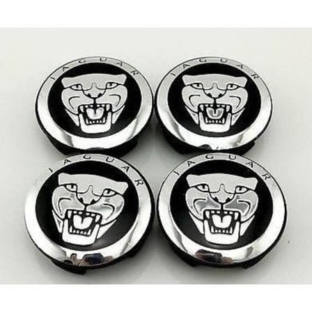 Sarja 4 pyörän keskiöhattua HUB CAP musta 59mm JAGUAR X TYPE X