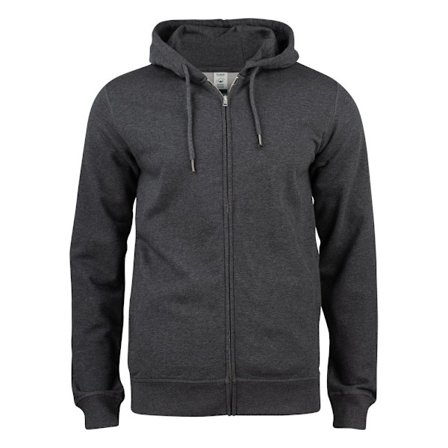 Clique Herr Premium Ekologisk Bomull Full Zip Hoodie S Antracit