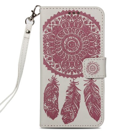 iPhone XS Max Plånboksfodral - Dream Catcher - Vit-Rosa
