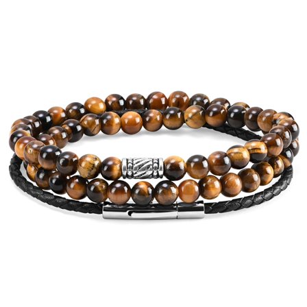 Madura Tiger's Eye Stone Bracelet for Men - Beaded bracelets