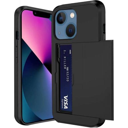 Iphone 14 Plus Stöttåligt Skal Kortfack Streetwise Svart