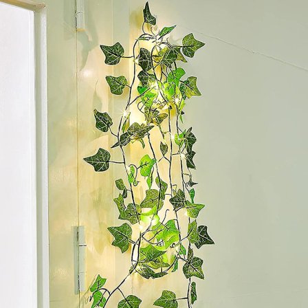 10 meter 100 LED kunstig eføy girlanderlys kunstig plante vin henge girlander LED eventyrlys dekorative uteplass strengbelysning
