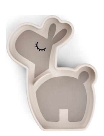 Silik Stick&Stay Snacktallerken Lalee Sand Home Meal Time Plates & Bowls Plates Beige D By Deer