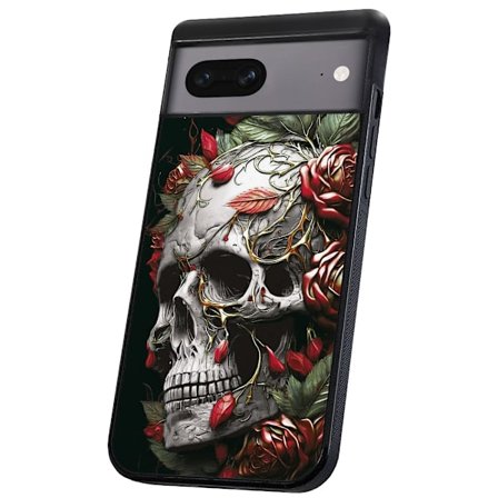 Google Pixel 7 - Skal/Mobilskal Skull Roses