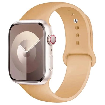 Silikon Sportband Kompatibelt med Apple Watch 38-49mm Serie SE Ultra Valnöt[JUN]