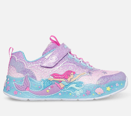 Skechers, S-Lights: Mermaid Dreams, 34, Lilla, Pige