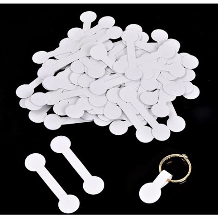 100 stk. prisskilte, selvklæbende etiketter til flere formål, tomme smykkeetiketter, tomme klistermærker til smykker, halskæder, øreringe, ringe (1450