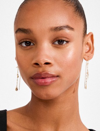 Pilgrim Mylan Chain Earrings Gold-Plated - Gold - ONE SIZE