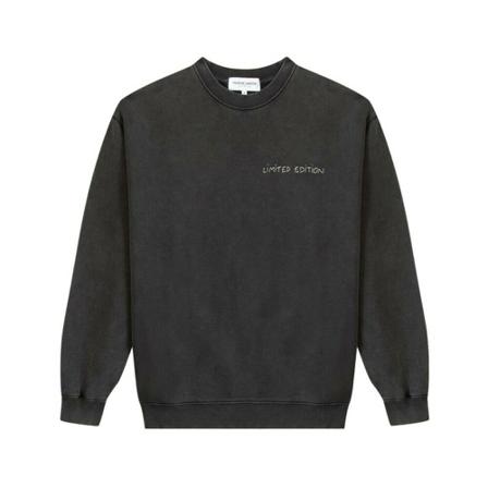 Maison Labiche, Sweatshirt with embroidered lettering Limited Edition Ledru Zwart, Heren, Maat:M