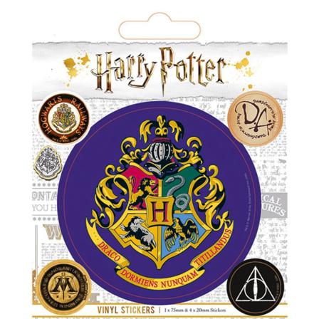 Harry Potter Hogwarts-klistermärken (paket Med 5) En One Size Flerfärgad