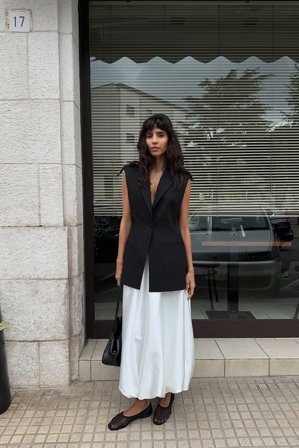 NA-KD Tailored Hourglass Vest - Blazer vest - Sort - EU 32