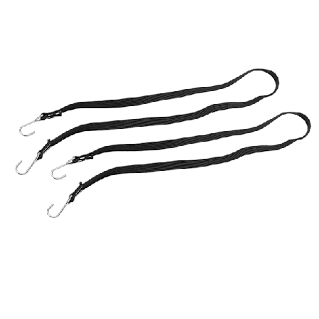 2 stk. RC Elastiske Bagasjeremmer Nylon Generell RC Bungee Festestropp for Alle RC Biler Svart