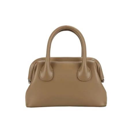 Mote dame ensfarget skulderveske med crossbody Brown