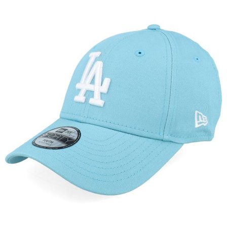 New Era - MLB Grön adjustable Keps - Los Angeles Dodgers League Essential 9FORTY Light Blue/White Adjustable @ Hatstore