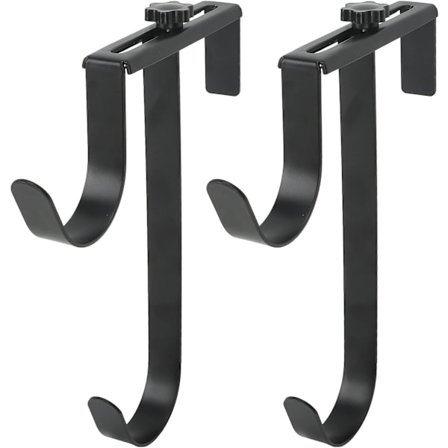 2-pack poolstolpshängare, justerbara poolstängselkrokar i metall