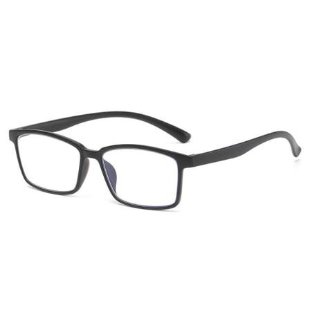 Läsglasögon +1,0 - + 4,0 Svart Fyrkantig Båge Black +2,5