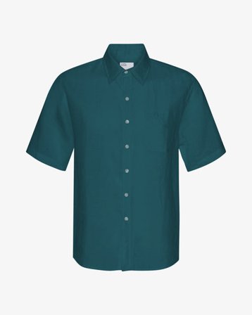 Linen SS Shirt - Ocean Green - Male - 2XL
