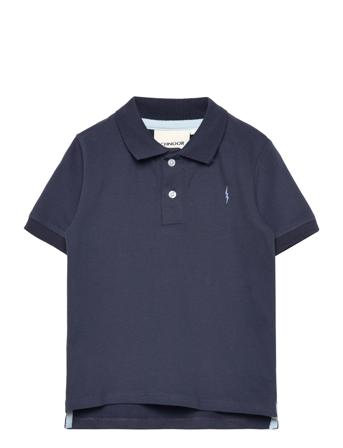 T-Shirt T-shirts Polo Shirts Short-sleeved Polo Shirts Marineblå Petit By Sofie Schnoor*Betinget Tilbud