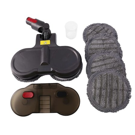 Elektriskt våt- och torrmopphuvud för V7 V8 V10 V11 utbytbara delar med vattentank mopphuvud moppdynor