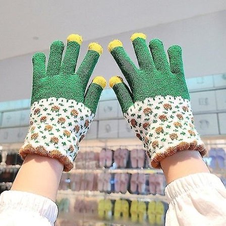 Vinterhansker, Hold deg varm for kvinner. Hold deg varm i vinter solsikkegrønn