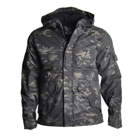 -25°F Camo Housut Sotilasvaatteet Taktiset takit Metsästysvaatteet Taistelupuku Vedenpitävä Camping Airsoft Army Takki Mies black CP jacket M-50-60kg