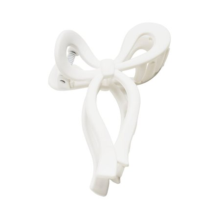 KICKS Beauty Bow Hair Clip White, Hår, Hårpynt, Hårklemmer