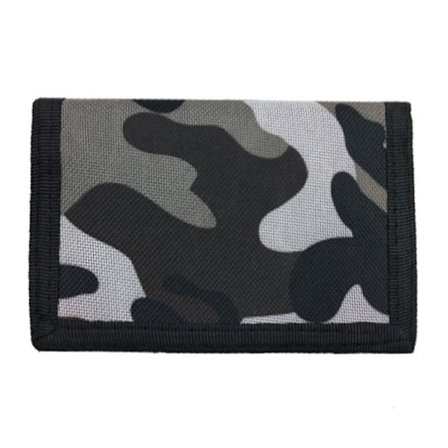 Camouflage Slim Wallet Travel Myntväska GRÅ