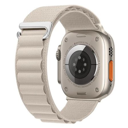 Alpine Loop Nylon-ranneke Apple Watchille - 49 mm, 42 mm, 44 mm, 45 mm, 41 mm, 40 mm, 38 mm - Rem iWatch Series Ultra 2/SE/9/8/7/6/5/4/3 Starlingh