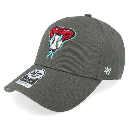 47 Brand - MLB Grey adjustable Czapka Z Daszkiem - Arizona Diamondbacks MLB Mvp Charcoal Adjustable @ Hatstore