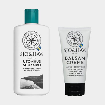 Saltwater Shampoo Sjö & Hav Outdoor Shampoo, 200 ml + Conditioner Sjö & Hav Conditioner Creme Leave-In, 50 ml