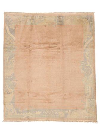 248X283 Tapis Nepal Original Moderne Orange/Marron (Laine, Népal/Tibet) Carpetvista