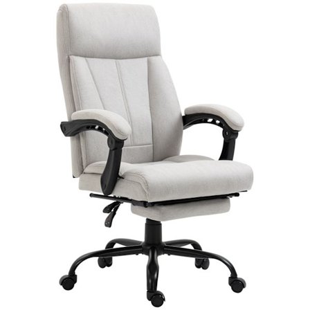 Hierontatyötuoli Keinutoiminnolla, Työtuoli, 111-119 Cm Korkeussäädettävä Kääntötuoli Lämmitystoiminnolla, Pc-Tuoli Jalkatuella