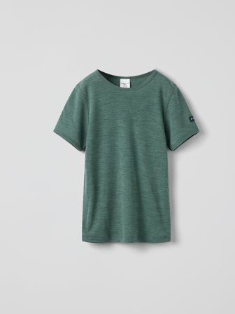 Polarn O. Pyret - merino wool t-shirt - 86|92 - Childrenswear - green