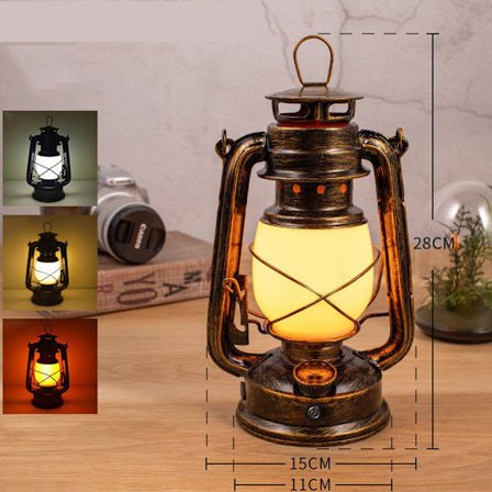 2 kpl Vintage Puutarha Lyhty, ulko LED-lyhty