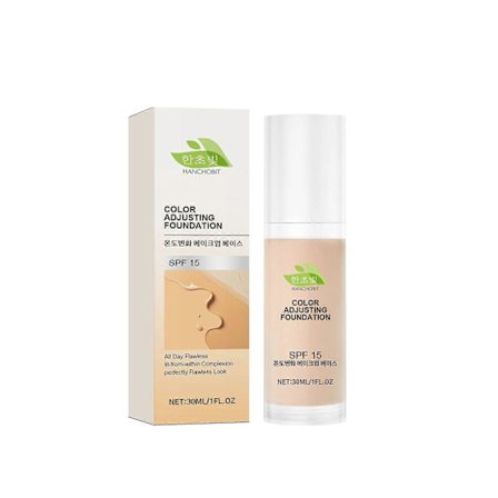 Youdaoplaceholder0 Hanchobit Termokromisk Foundation, Daglig Ansiktsmakeup, Langvarig Fuktighetsgivende, Fuktighetsbestandig, Svettebestandig og 