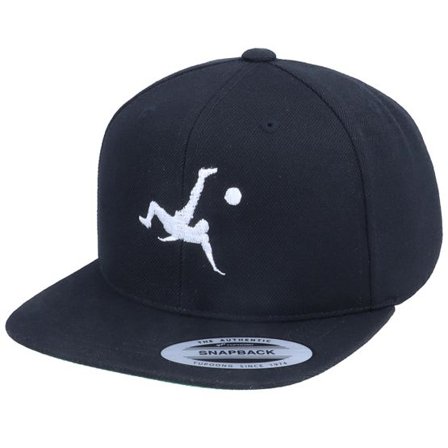 Forza - Svart snapback Keps - Kids Football Bicycle Kick Black Snapback @ Hatstore