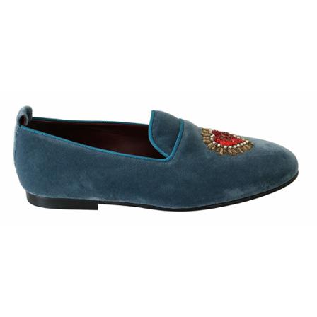 Dolce & Gabbana Instappers , Blauw , Heren , Maat: 40 EU Instappers & Slip ons