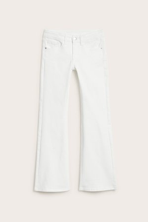 Kappahl | Bootcut jeans low waist Valkoinen 164 | Valkoinen