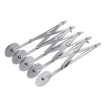 5-teräinen Pizza- ja Taikina Leikkuri, Laajennettava Leikkuri