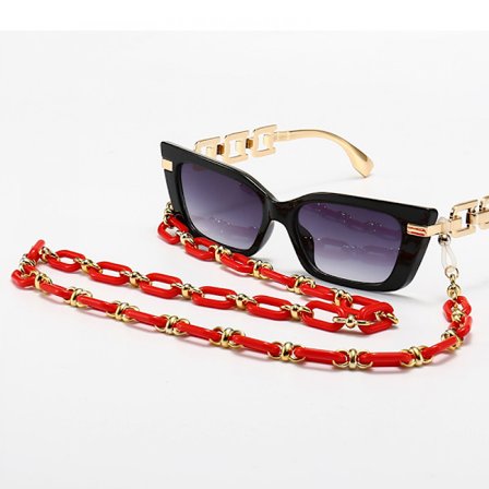 Til kvinder og mænd solbriller Acryl kæde - Brilleholder -