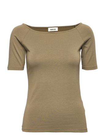 Tansy Top T-shirt Top Grøn Modström