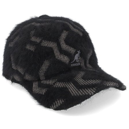 Kangol - Black flexfit Czapka Z Daszkiem - Furgora New Wave Spacecap Black Flexfit @ Hatstore