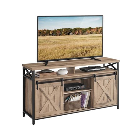 Rootz TV -kabinet - Stand - Media Console - Robust stål - 40 x 147 x 76 cm - Op til 65 "TVS - Brown Black