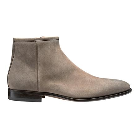 Santoni, Suede ankle boots Beige, Heren, Maat:39 EU,leer