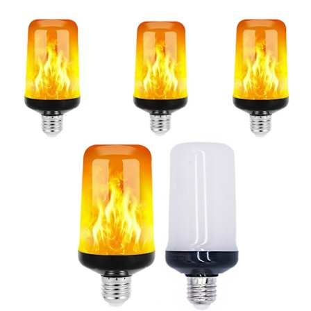 5-delt LED flammelampe bar flammepære juledekorativ l