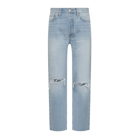 Re/Done, Wide Jeans Blauw, Dames, Maat:W24